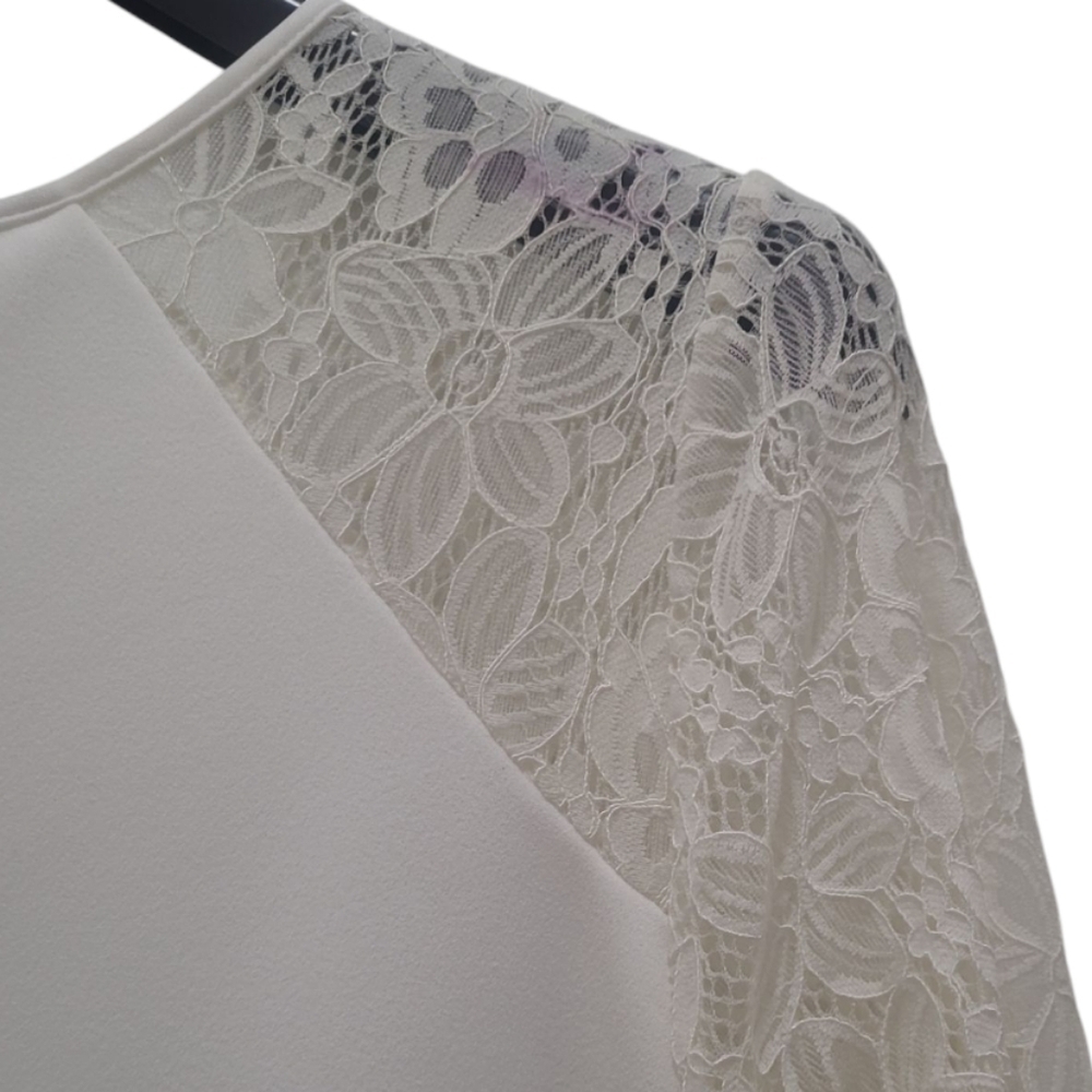 Tommy Hilfiger Lace-Sleeve A-Line Ivory Dress Size 18W NWT - Picture 9 of 15
